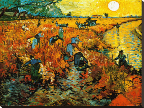 The Red Vineyard at Arles - Vincent Van Gogh Paintings